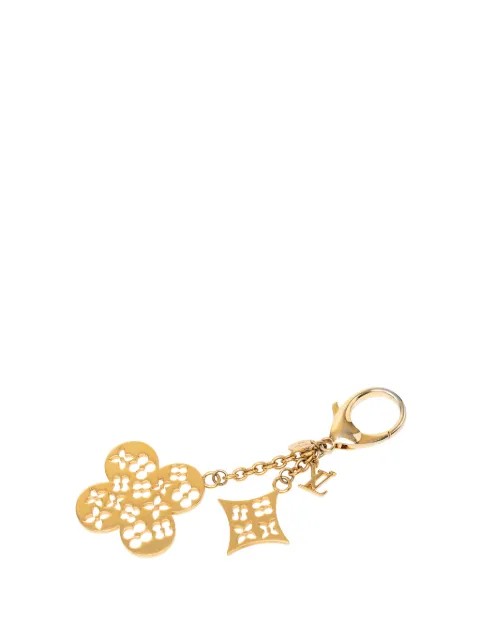 Louis Vuitton Pre-Owned 2014 Gold Plated Monogram Ivy Flower Bag Charm key holder Gold RWDLRX40JGZ3NOQI