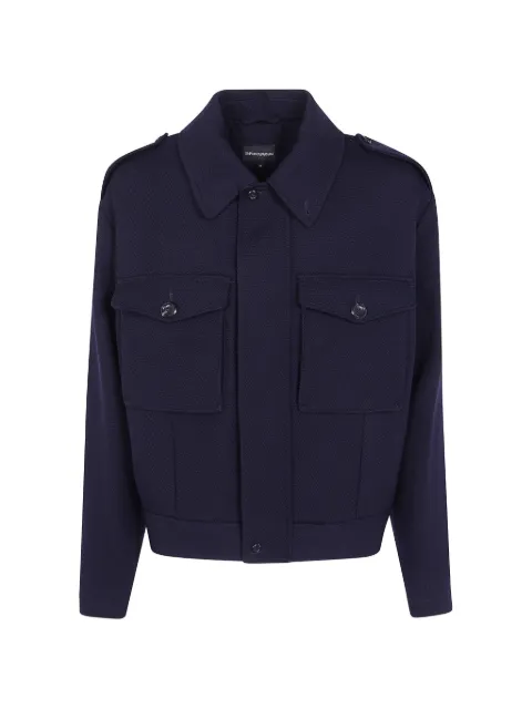 Emporio Armani button-up wool jacket Blue EM007175TE23195