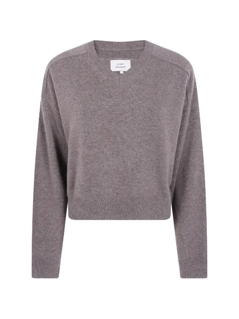 LouLou de Saison V-neck cashmere sweater Grey ANZORLDS099