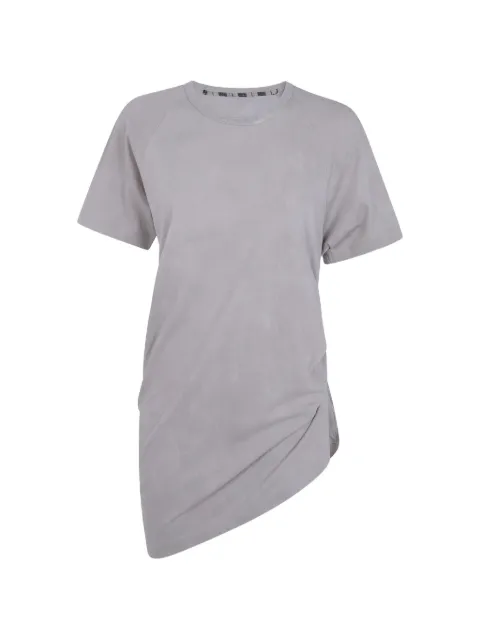 Ziggy Chen asymmetric gathered T-shirt Grey 0W2620206