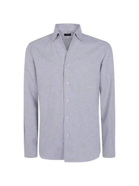 Barba button-down long-sleeve shirt Grey NSFR2P0157080U02