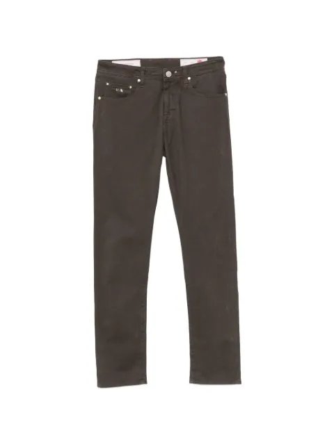 Sartoria Tramarossa Michelangelo logo-patch trousers Brown MICHELANGELOBBBCI