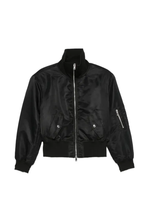 The Frankie Shop Storm zip-up bomber jacket Black JAFS227021000102