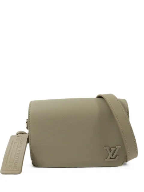 Louis Vuitton Pre-Owned LV logo flap mini shoulder bag Neutrals M82281