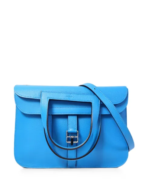 Hermès Pre-Owned Halzan 25 shoulder bag Blue YB3