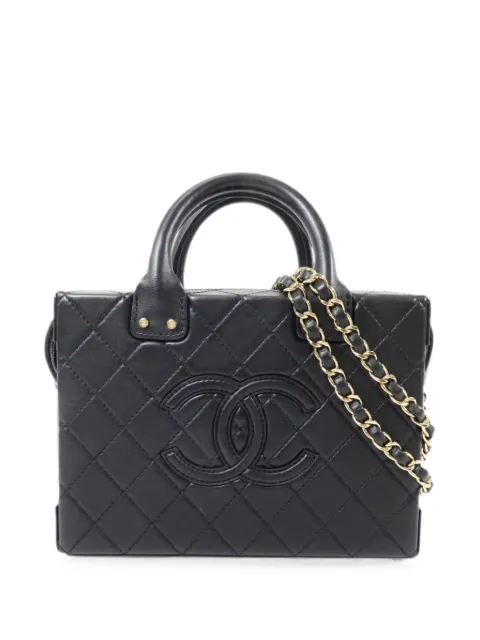 CHANEL Pre-Owned Vanity Case CC mini tote bag Black AS3345