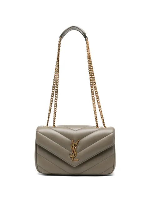Saint Laurent small Loulou quilted-leather shoulder bag Green 801437AAEAX