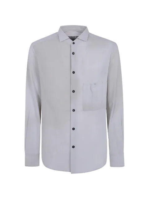 Ziggy Chen patch-pocket cotton shirt Neutrals 0M2620707