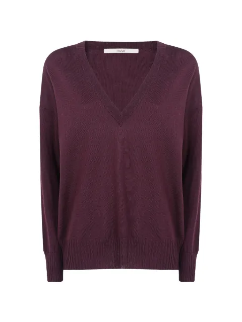 Nuur V-neck sweater Purple 263FXB08002