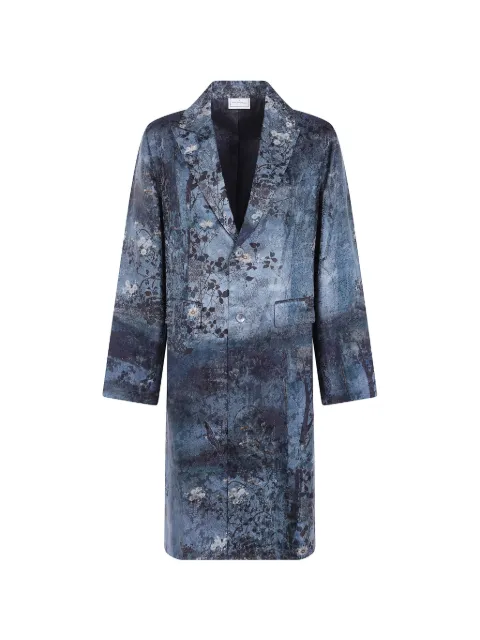 Pierre-Louis Mascia floral-print coat Blue JP6822SDOX12107