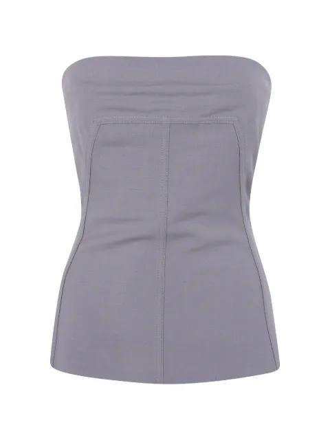 Rick Owens Bustier strapless panelled top Grey RP02F5127WST
