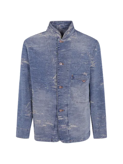 Emporio Armani distressed denim jacket Blue EM006536AF27794