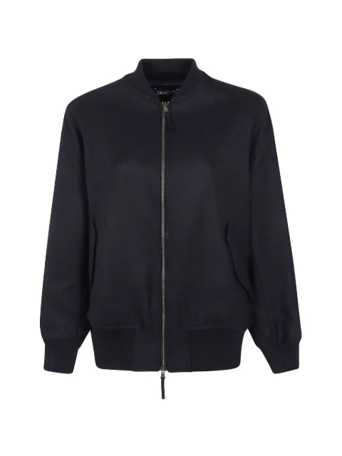 DRHOPE herringbone-weave bomber jacket Black 357424246