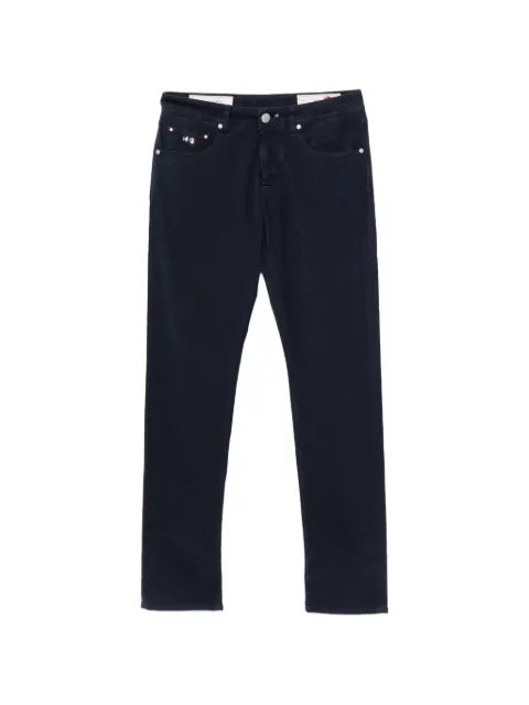 Sartoria Tramarossa Michelangelo logo-patch trousers Blue MICHELANGELOBBBCI