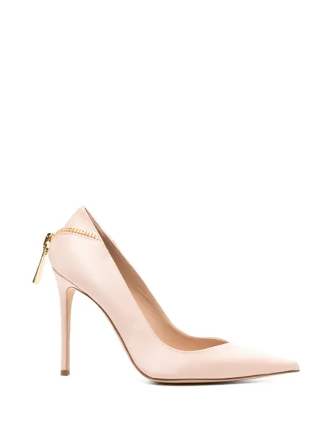 Elisabetta Franchi zip-detail pointed-toe heeled pumps Pink SA27L66E2