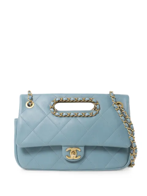 CHANEL Pre-Owned CC turn-lock tote bag Blue AS1466