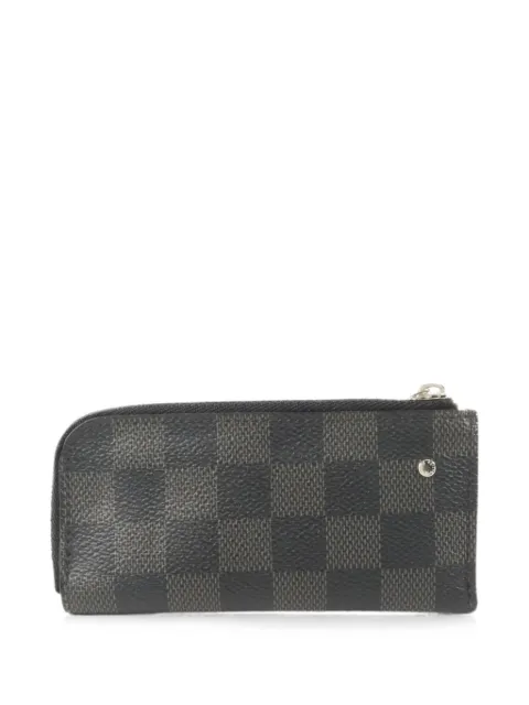 Louis Vuitton Pre-Owned Damier Graphite coin case Black N61235