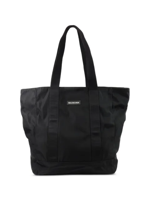 Balenciaga Pre-Owned logo-patch tote bag Black 567032
