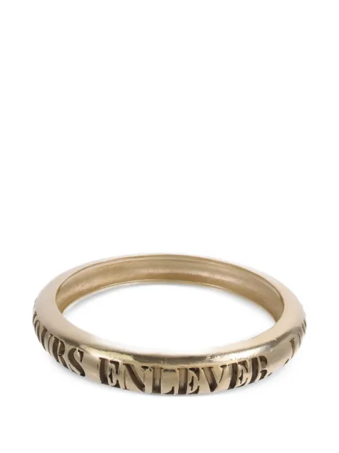 CHANEL Pre-Owned Cut-out lettering bangle bracelet Gold NA