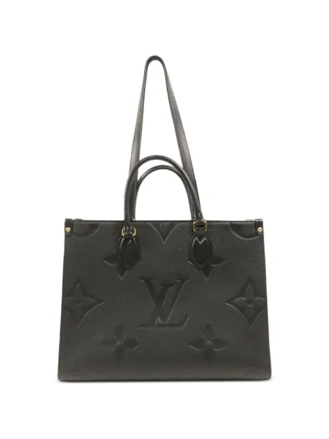 Louis Vuitton Pre-Owned MM OnTheGo Monogram Empreinte leather tote bag Black M45595