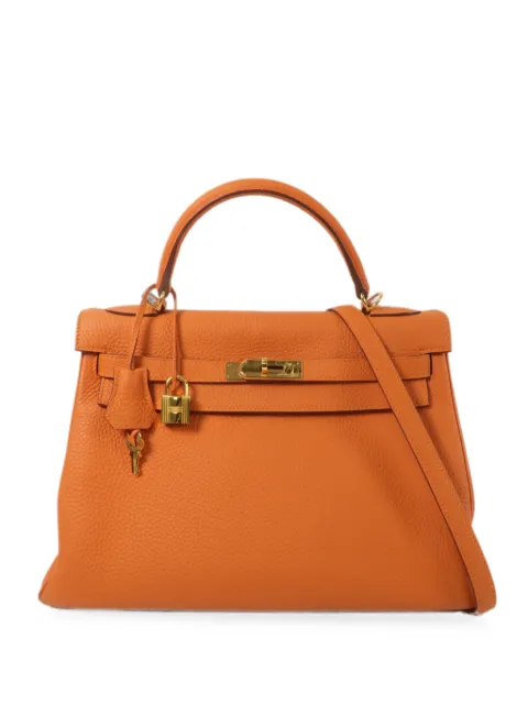 Hermès Pre-Owned 2013 28 Kelly two-way tote bag Orange Q93GHW