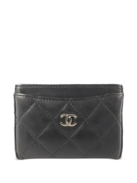 CHANEL Pre-Owned CC Classic card holder Black AP0213