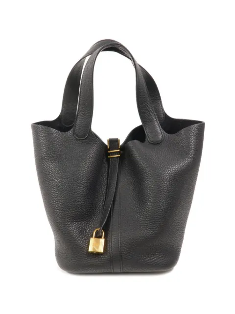 Hermès Pre-Owned MM Picotin Lock tote bag Black D89GHW