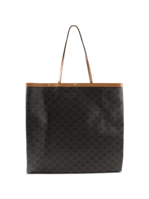 Celine Pre-Owned large Macadam-pattern shoulder bag Brown SVE4245