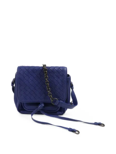 Bottega Veneta Pre-Owned mini Intrecciato crossbody bag Blue B07673B0V