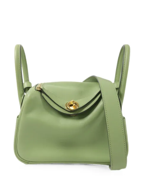 Hermès Pre-Owned 2020 mini Lindy tote bag Green Y3I