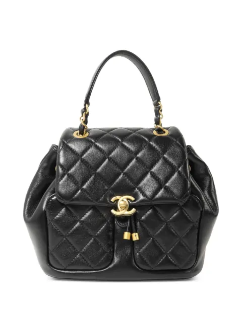 CHANEL Pre-Owned mini Duma chain backpack Black AS4493