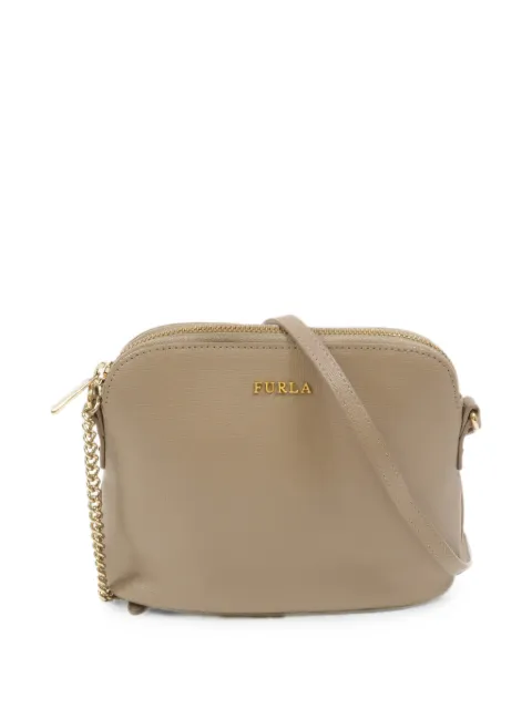 Furla calf leather shoulder bag Neutrals NA