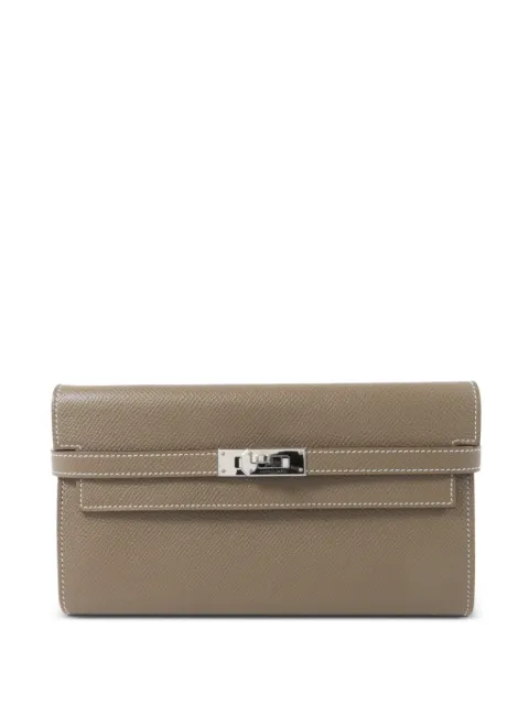 Hermès Pre-Owned 2017 Kelly Epsom-leather wallet Neutrals A18PHW
