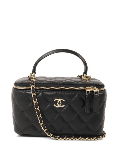 CHANEL Pre-Owned Classic Vanity Case quilted cross body mini bag Black AP2199