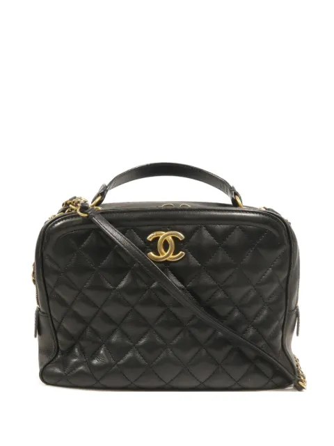 CHANEL Pre-Owned CC turn-lock quilted shoulder bag Black 26526103