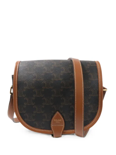 Celine Pre-Owned Folco shoulder bag Brown FIP3211