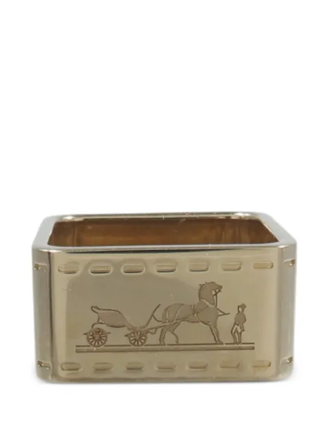 Hermès Pre-Owned Bolduc scarf ring Gold NA
