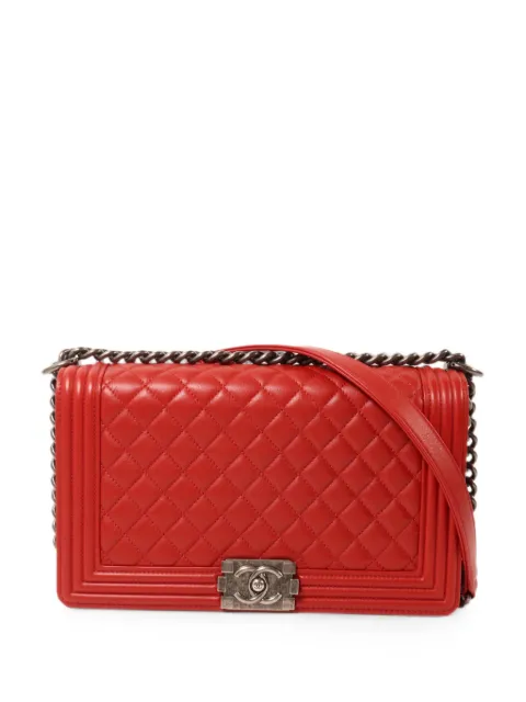 CHANEL Pre-Owned Boy CC shoulder bag Red A92193