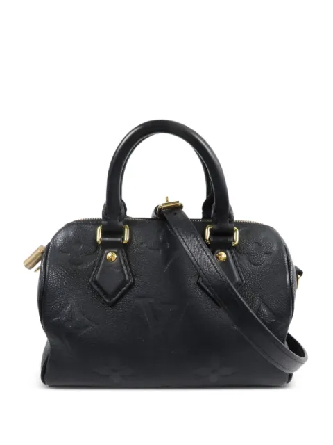 Louis Vuitton Pre-Owned 20 Monogram Empreinte Speedy Bandouliere tote bag Black M58953