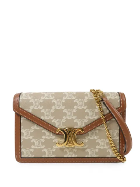 Celine Pre-Owned Margo triomphe shoulder bag Brown 10L462FI6