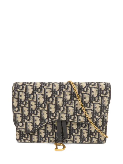 Christian Dior Pre-Owned Saddle Oblique shoulder bag Neutrals 05RU1189