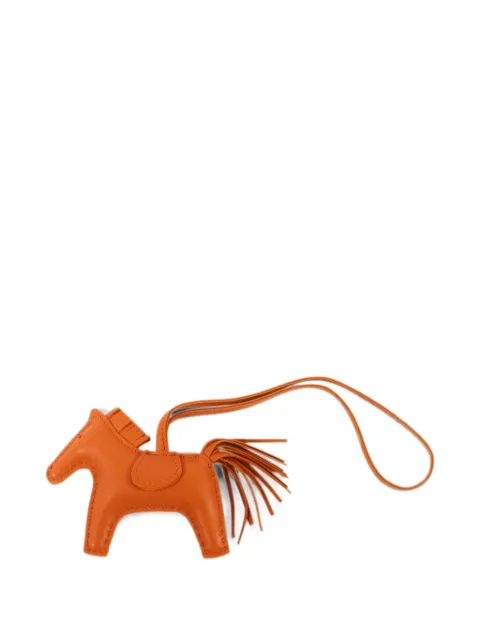 Hermès Pre-Owned Rodeo PM horse charm Orange A6C