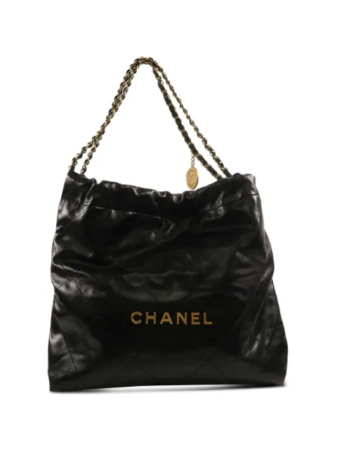 CHANEL Pre-Owned Chanel 22 chain-strap tote bag Black AS3261