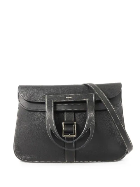 Hermès Pre-Owned 2016 31 Halzan clutch bag Black X89PHW