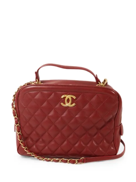 CHANEL Pre-Owned CC quilted shoulder bag Red 26668885