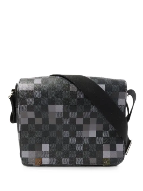 Louis Vuitton Pre-Owned PM Damier Graphite Pixel District shoulder bag Black N40072