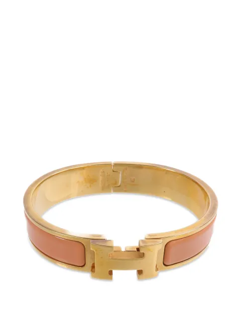 Hermès Pre-Owned Clic-H enamel bracelet Gold SP1127