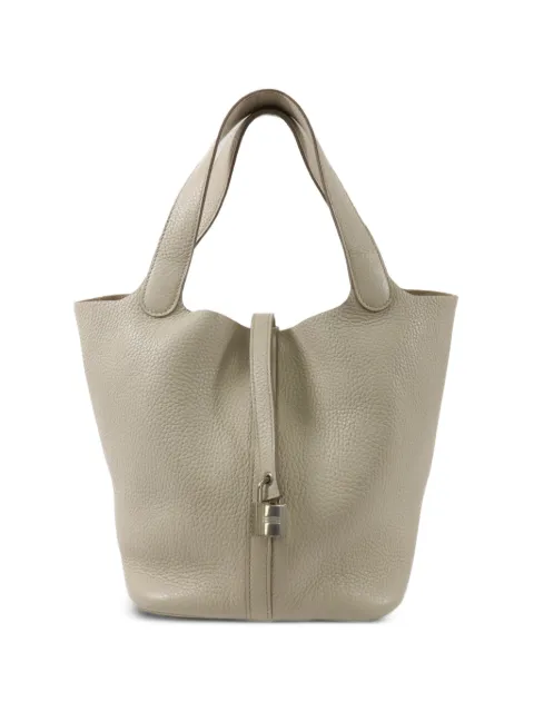 Hermès Pre-Owned 2018 MM Picotin tote bag Neutrals C8LPHW