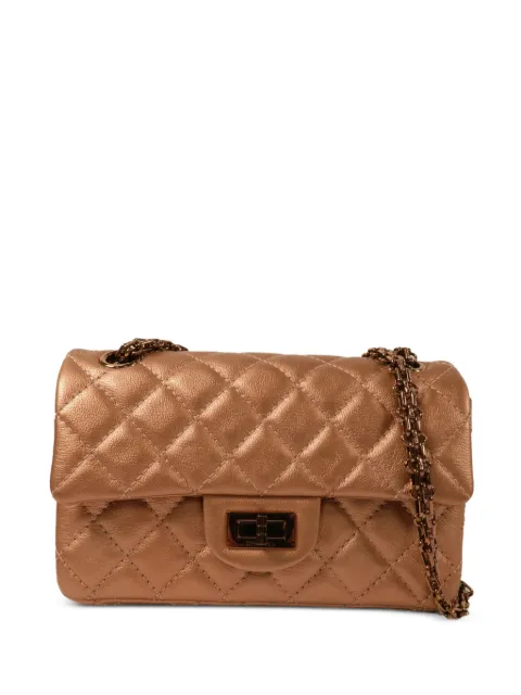 CHANEL Pre-Owned mini 2.55 quilted shoulder bag Gold H7J5TXE3