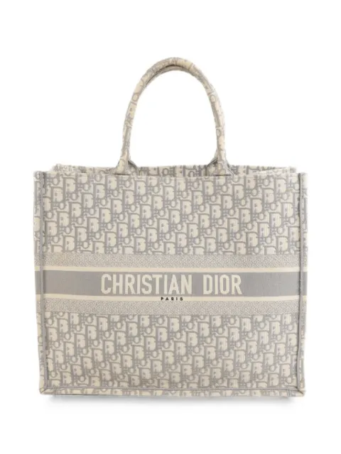 Christian Dior Pre-Owned large Book Tote Oblique tote bag Grey M1286ZRIWM932